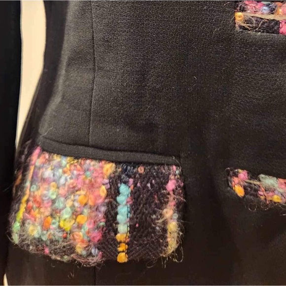 Jean Marc Sfez Vintage Blazer w Rainbow Trim - Picture 3 of 4